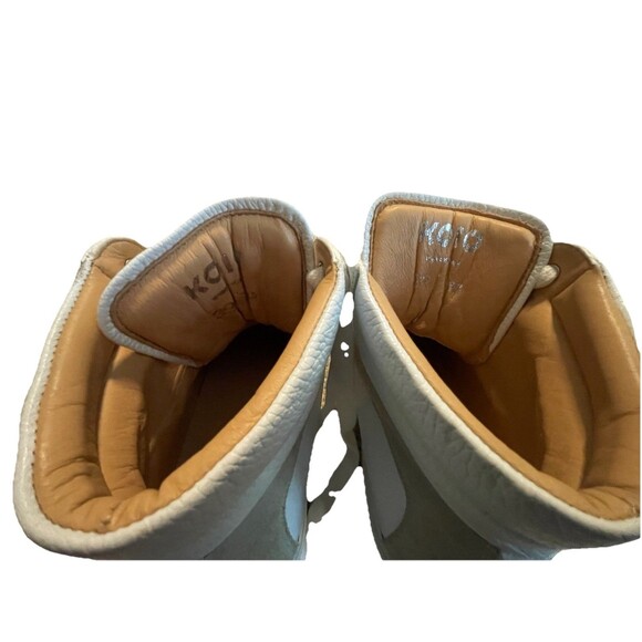 KOIO Primo High Top Leather Sneakers White Grey Suede EU 39 US 9 W 7.5 M - Picture 11 of 13